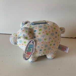 Mary Meyer Polka Dot Plush  stuffed animal Piggy Bank for children